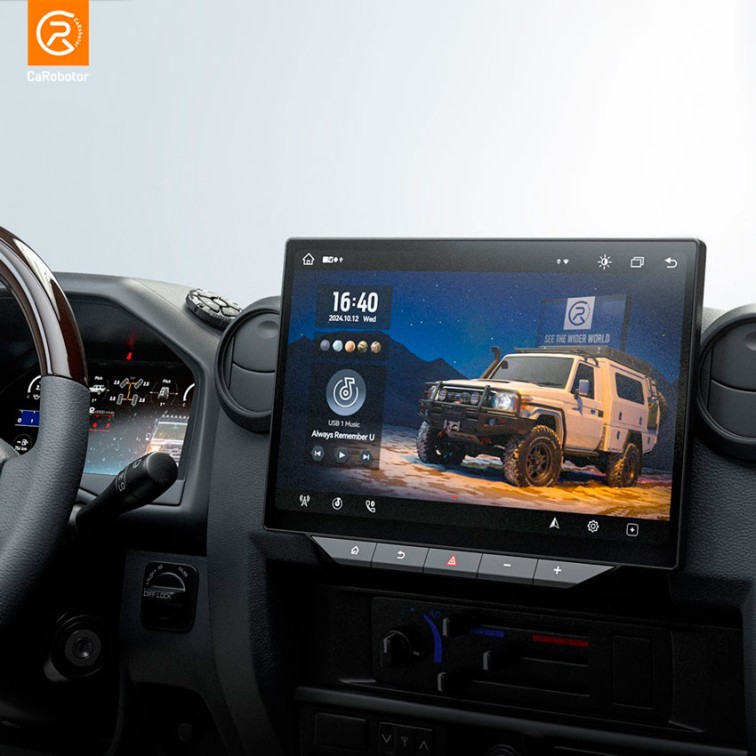 Автомагнитола для Toyota LC 70й серии, CaRobotor L1, Экран 12,1"